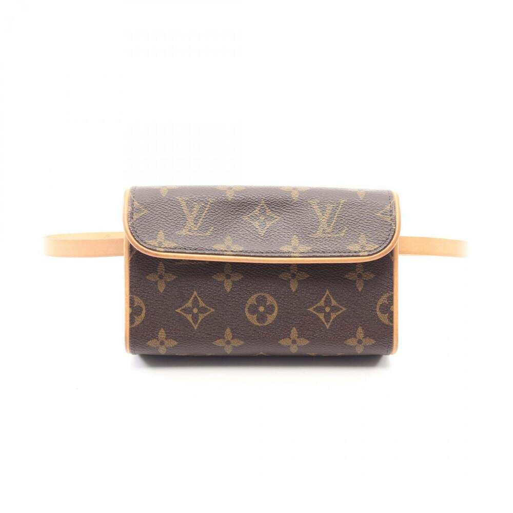 LOUIS VUITTON Brown Monogram Leather Pochette Fanny Pack